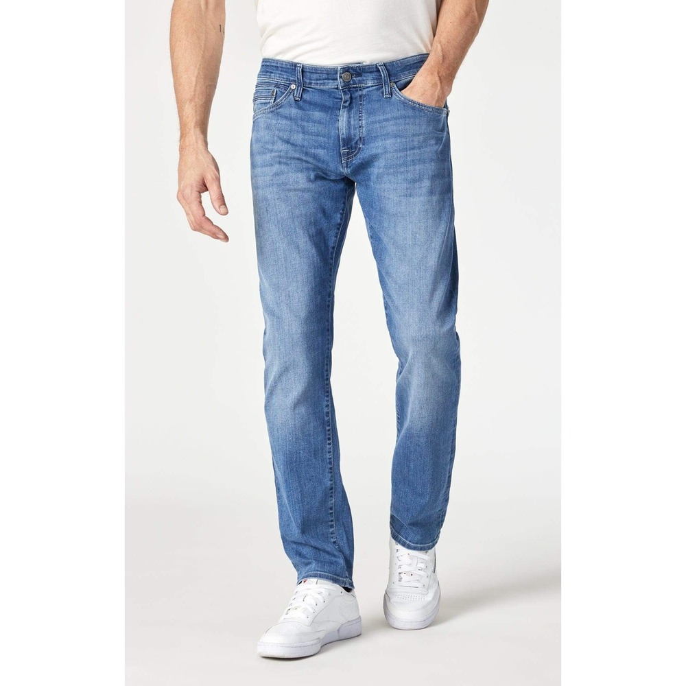 Mavi Jeans Marcus Slim Straight Leg Mens 34/32 Light Feather Blue M0035189608
